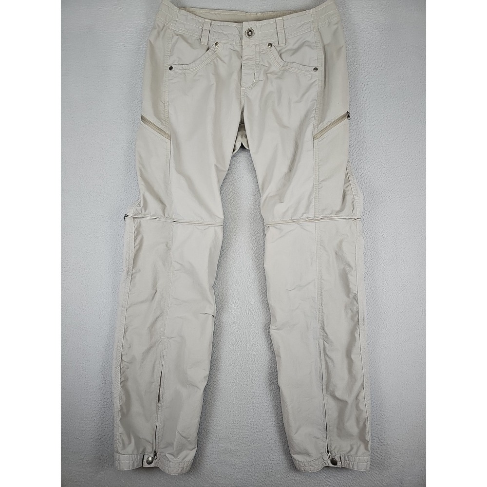Kuhl Horizn Convertible Cargo Pants Women's Size 8 30x31 Gray Low Rise